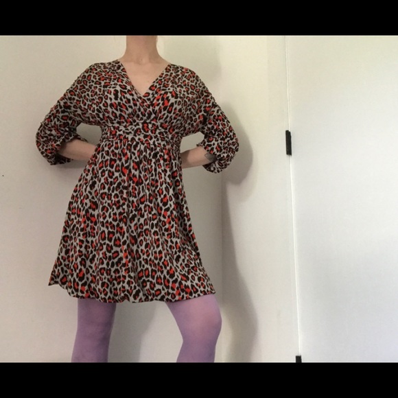 Moda International Orange Leopard Print Dress - Picture 6 of 14